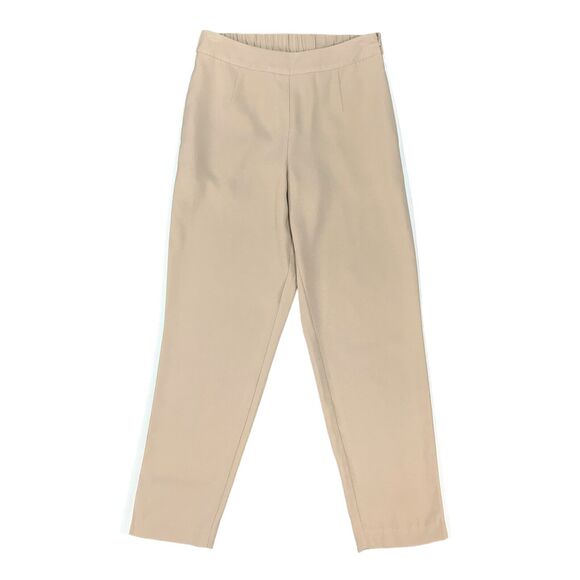 Soft Surroundings Pants - Soft Surroundings Saturday Cafe Pants Women S Small Stone Tuxedo Stripe Side Zip